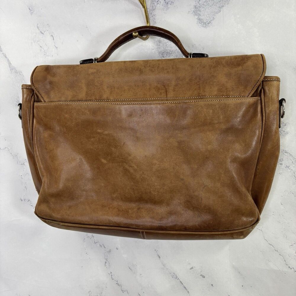 Vintage Coach Messenger Briefcase Bag Brown Leather Lexington 90s Retro work bag - Picture 16 of 16